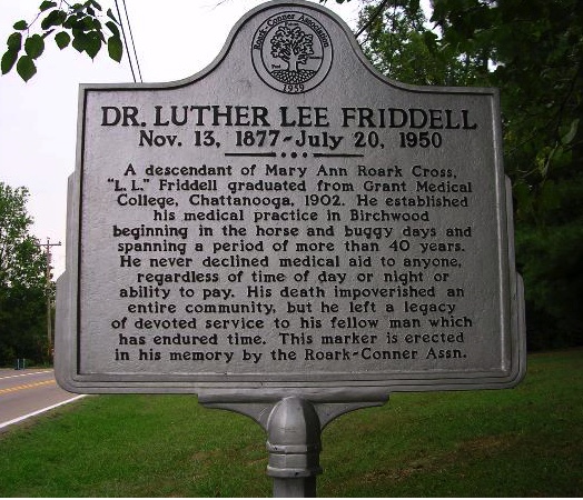 Dr. Friddell Historical Marker