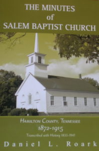 Minutes of the Salem Baptist Church Book