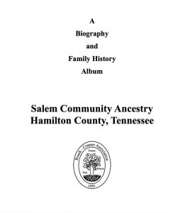 Front Cover Salem Community Ancestry