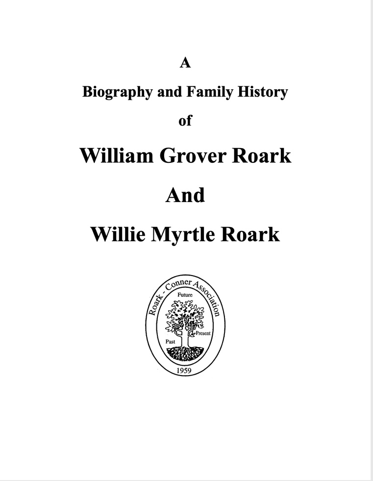 Front Cover William and Willie Myrtle Roark