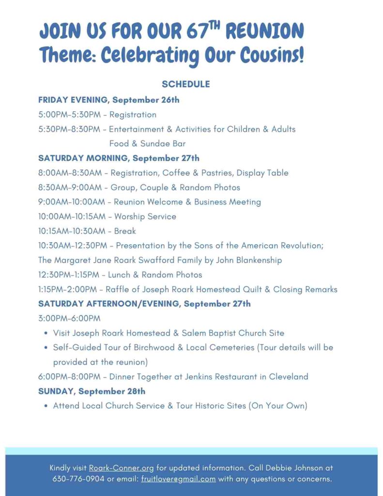 67th Reunion Program