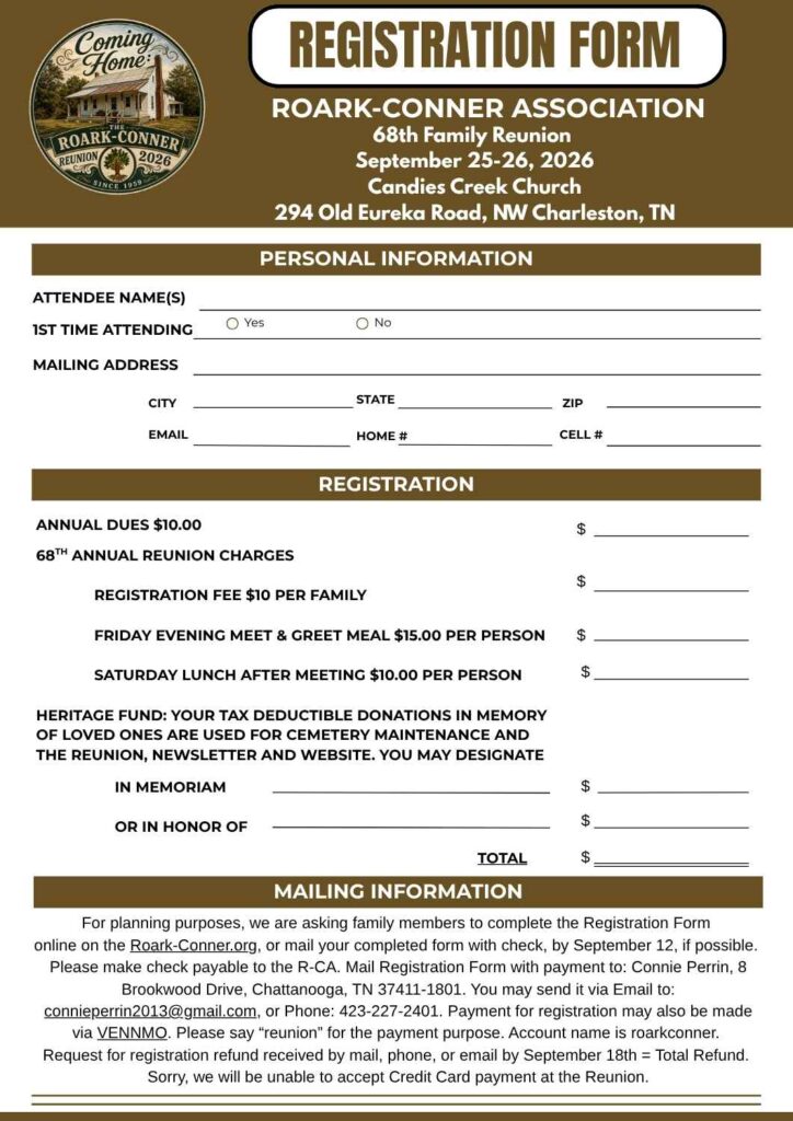 R-CA REGISTRATION FORM