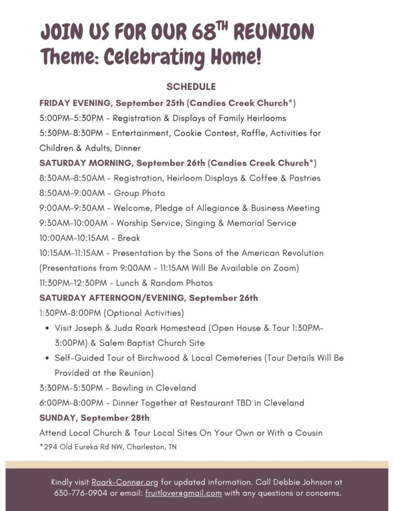 2026 68th Reunion Flyer