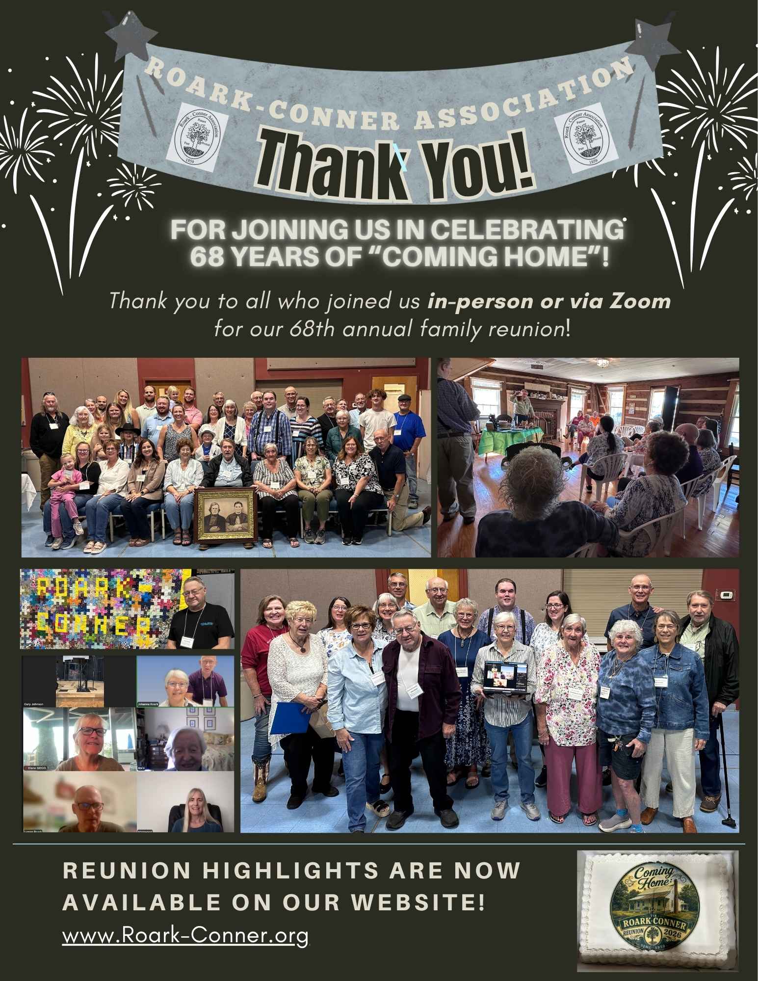 Thank You 2026 68th Reunion